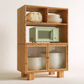 Meuble de rangement en bois, coloris brun clair
