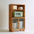 Meuble de rangement en bois, coloris brun clair