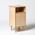 Table de chevet murale en bois, coloris brun clair